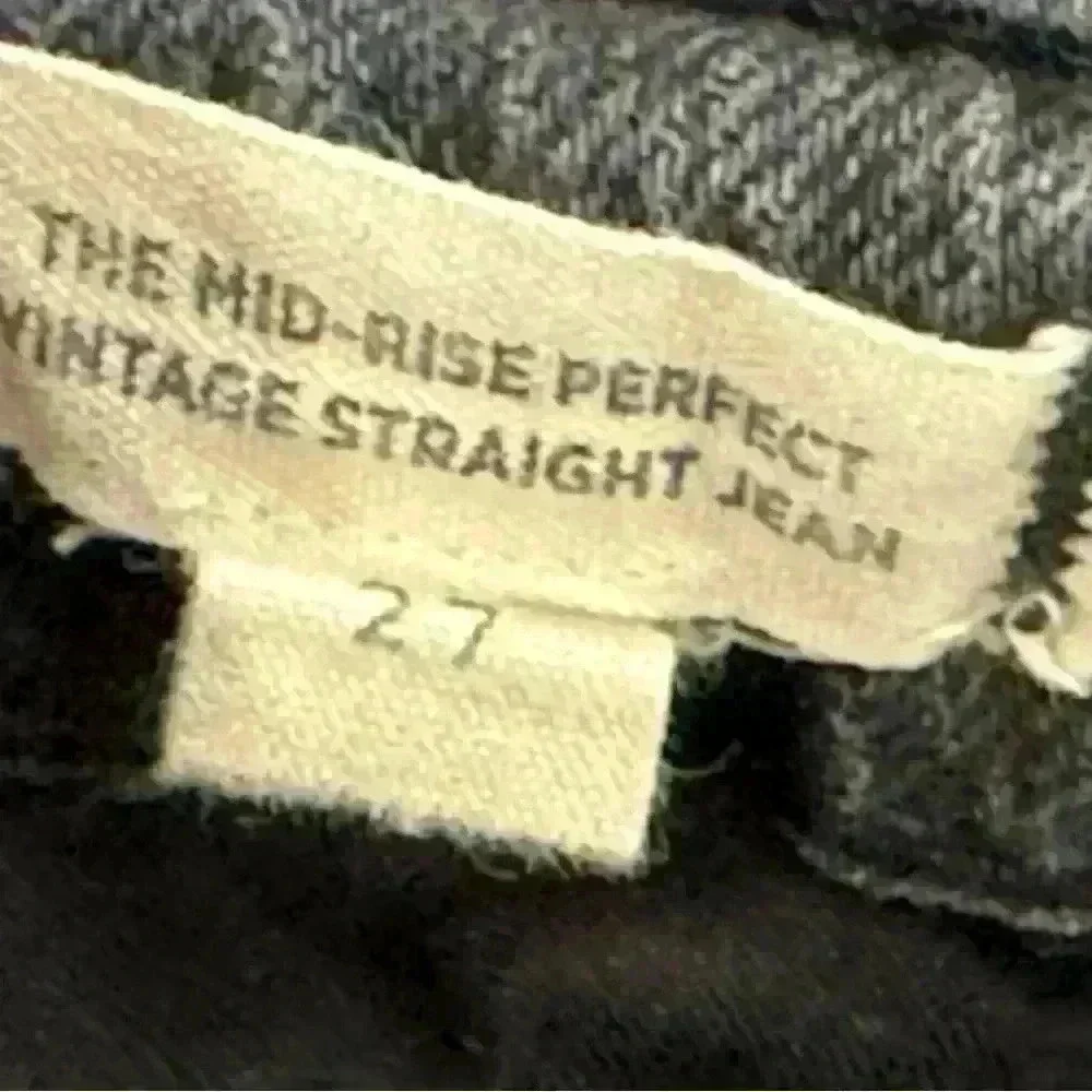 Madewell The Mid-Rise Perfect Vintage Straight Ripped Edition Size 27 - Picture 7 of 7